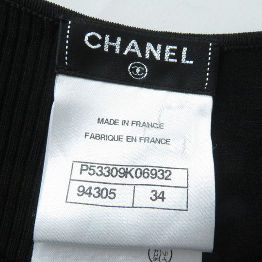 CHANEL knit Rayon black 34