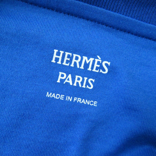 HERMES one piece cotton blue 36