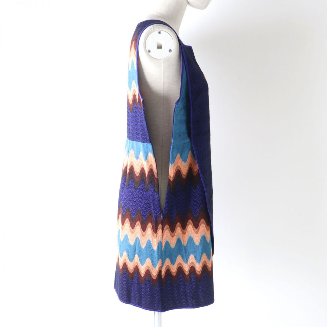 Missoni one piece Rayon Blue x multicolor 42