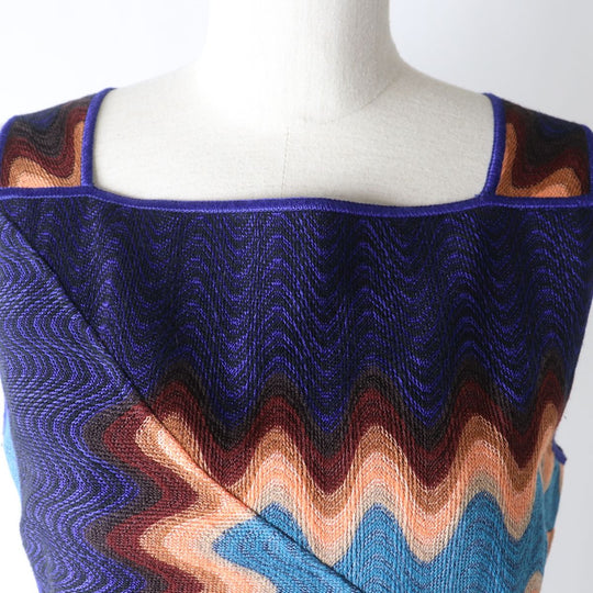 Missoni one piece Rayon Blue x multicolor 42