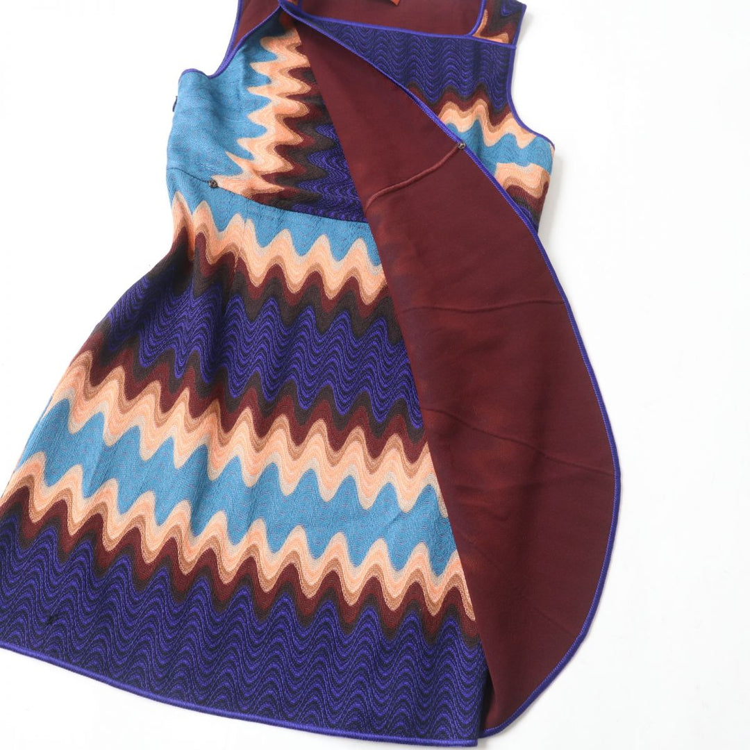 Missoni one piece Rayon Blue x multicolor 42