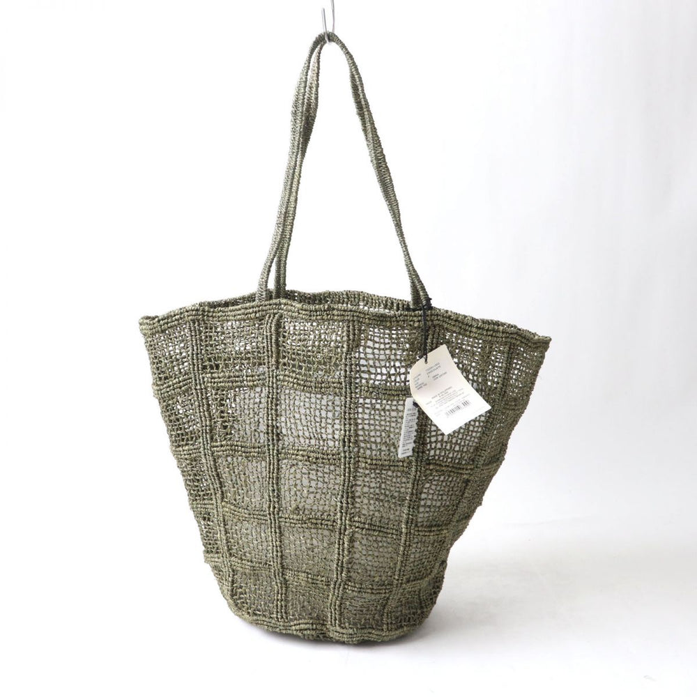 Name. Tote Bag leather khaki F