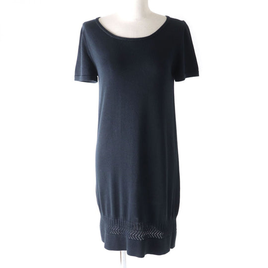 HERMES one piece cotton black 36