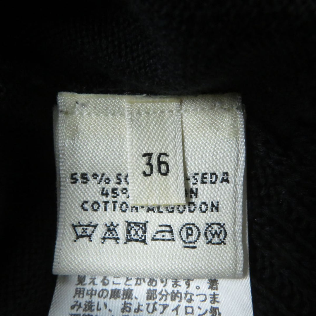 HERMES one piece cotton black 36