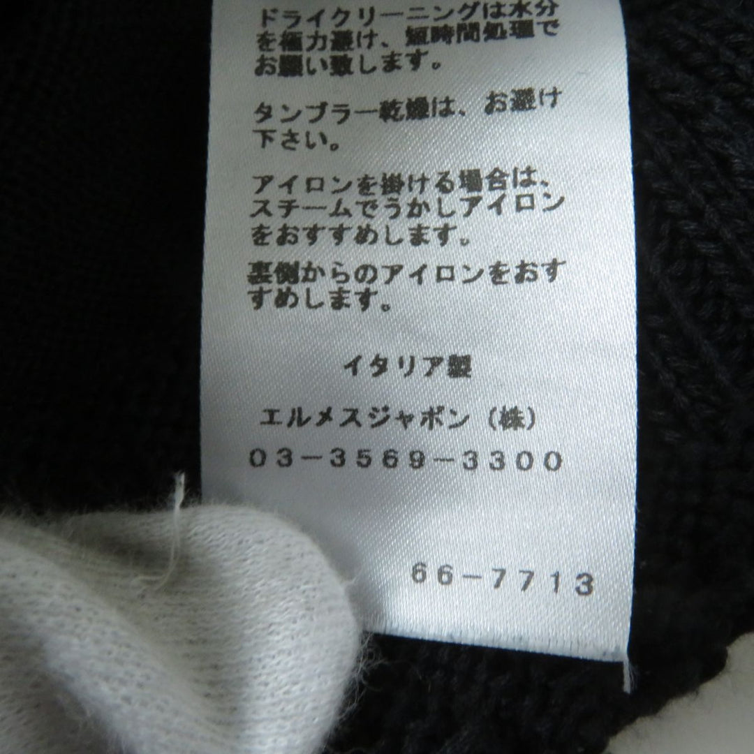 HERMES one piece cotton black 36