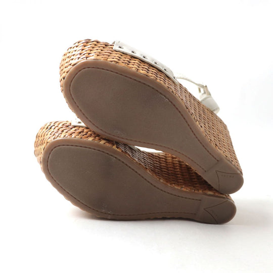 PRADA Sandals leather white 37