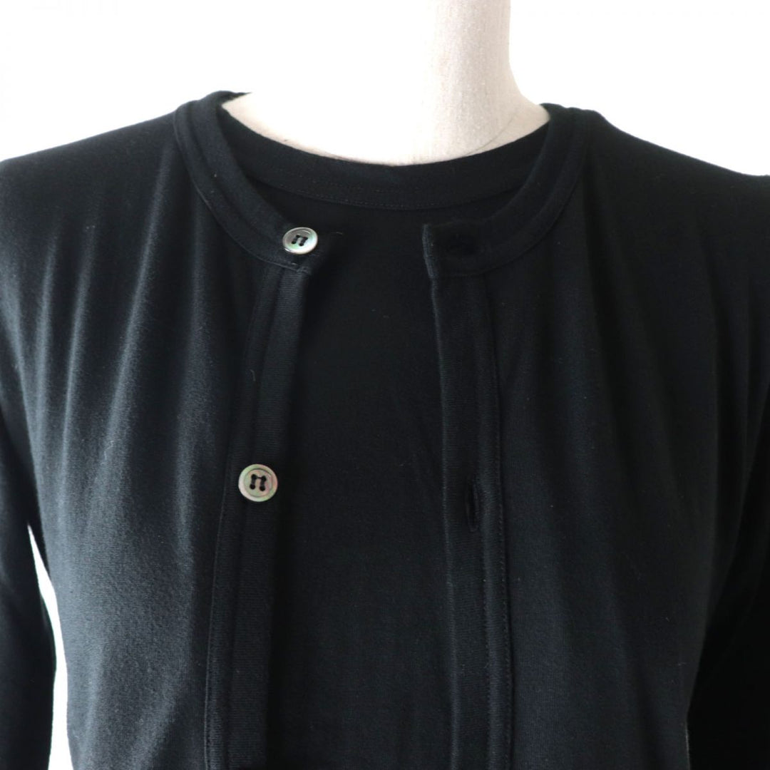 COMME des GARCONS cardigan cotton black XS