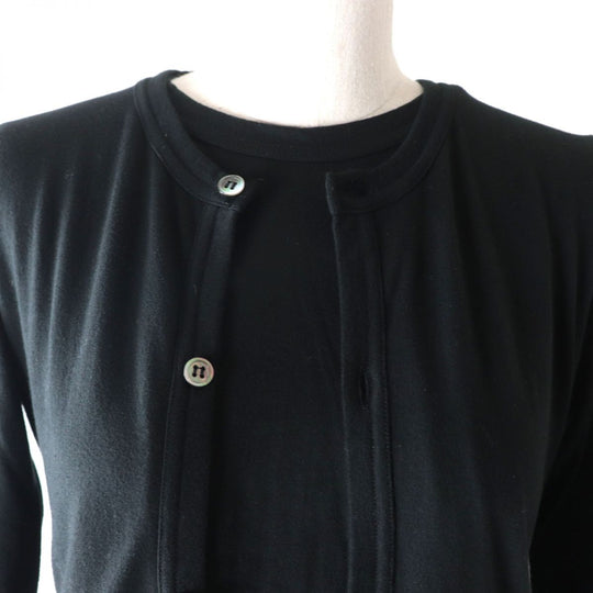COMME des GARCONS cardigan cotton black XS