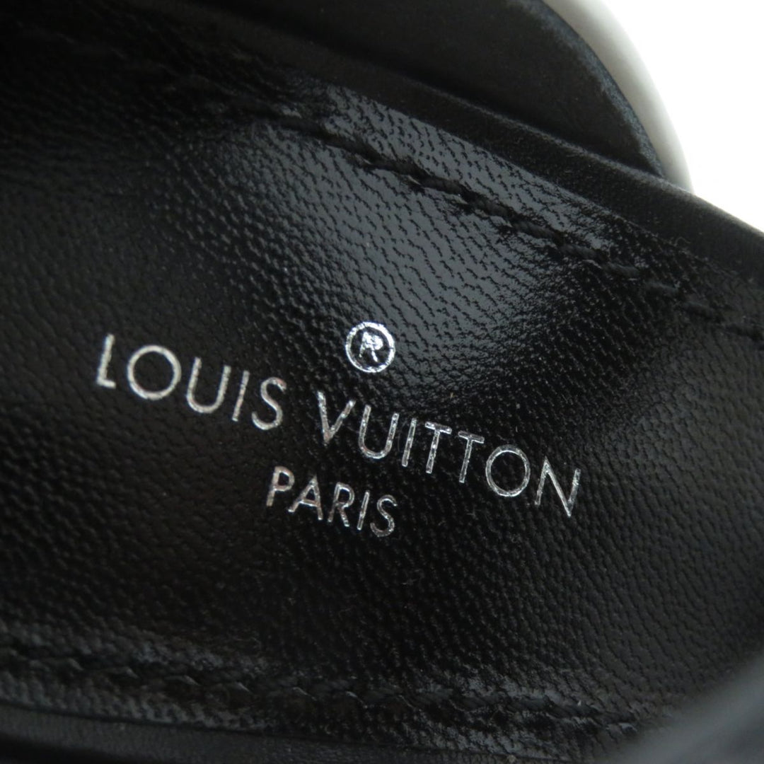 LOUIS VUITTON Sandals leather Black x multicolor 36