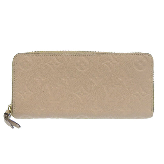 LOUIS VUITTON Long Wallet Purse M60173 Monogram Ann Platt beige Portefeuille Clemence Women Used Authentic