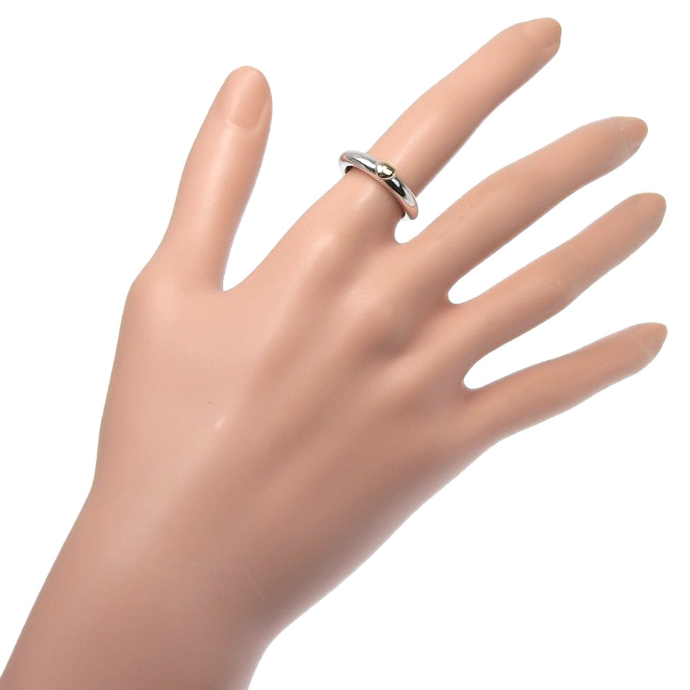 TIFFANY&Co. Ring K18 White Gold, K18 Yellow Gold Silver vintage heart Friendship Women Used Authentic