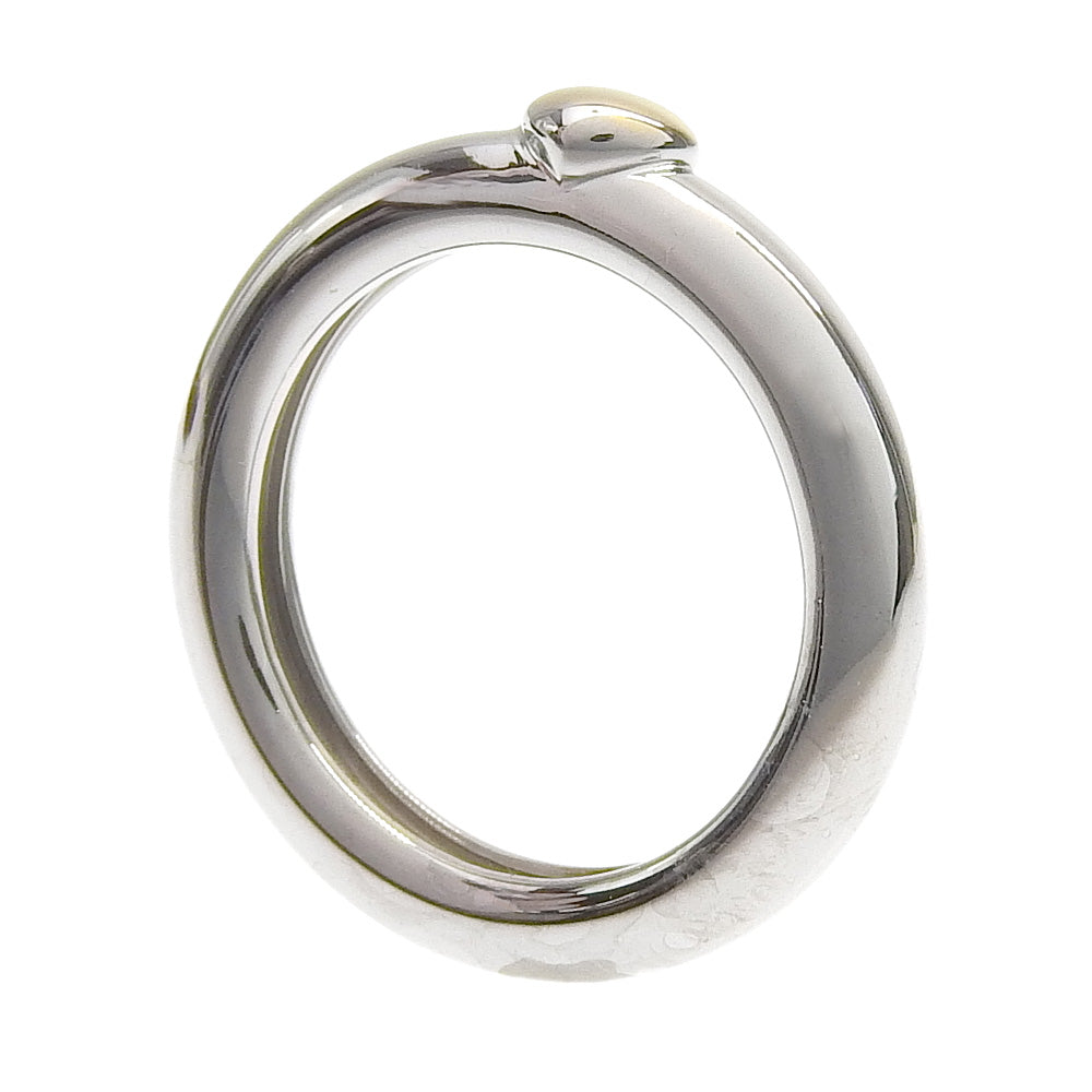 TIFFANY&Co. Ring K18 White Gold, K18 Yellow Gold Silver vintage heart Friendship Women Used Authentic