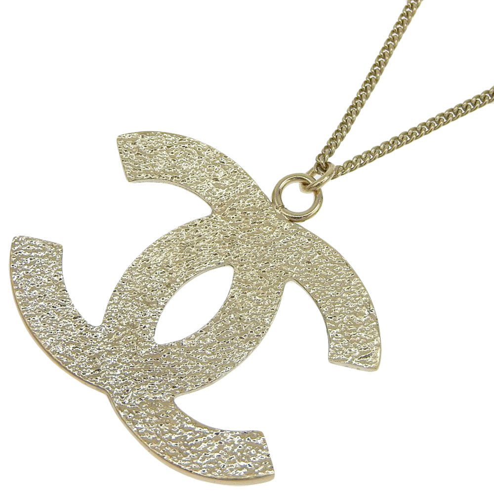 CHANEL Necklace Plated Gold gold COCO Mark Women Used Authentic