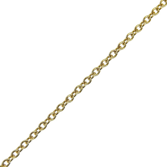 TIFFANY&Co. Necklace K18 yellow gold gold Heart & Ribbon Women Used Authentic