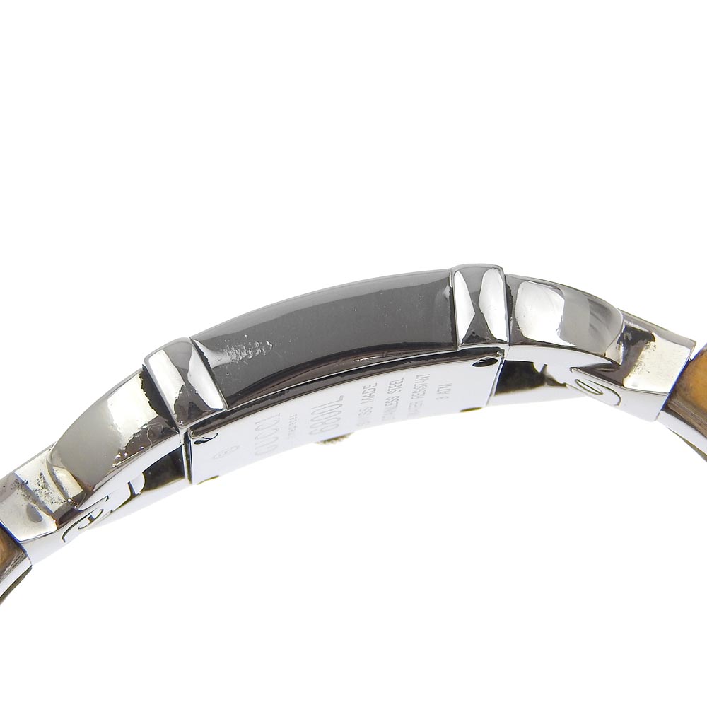 GUCCI Watches Quartz 6800L Stainless Steel, Bamboo beige Ivory dial Women Used Authentic