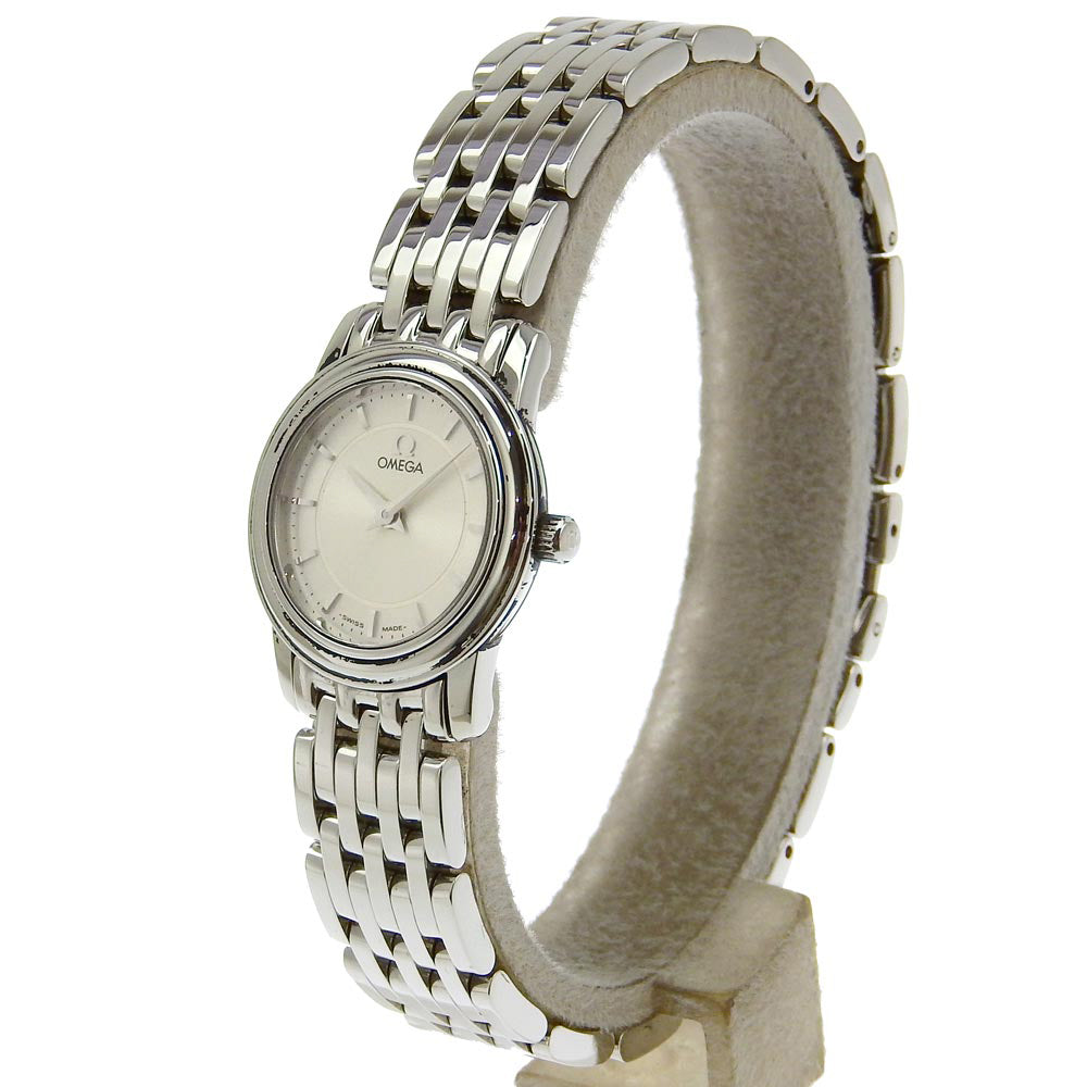 OMEGA Watches Quartz 4570.31 Stainless Steel Silver Devil Silver dial Women Used Authentic