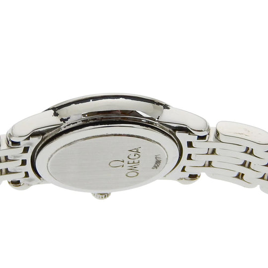 OMEGA Watches Quartz 4570.31 Stainless Steel Silver Devil Silver dial Women Used Authentic