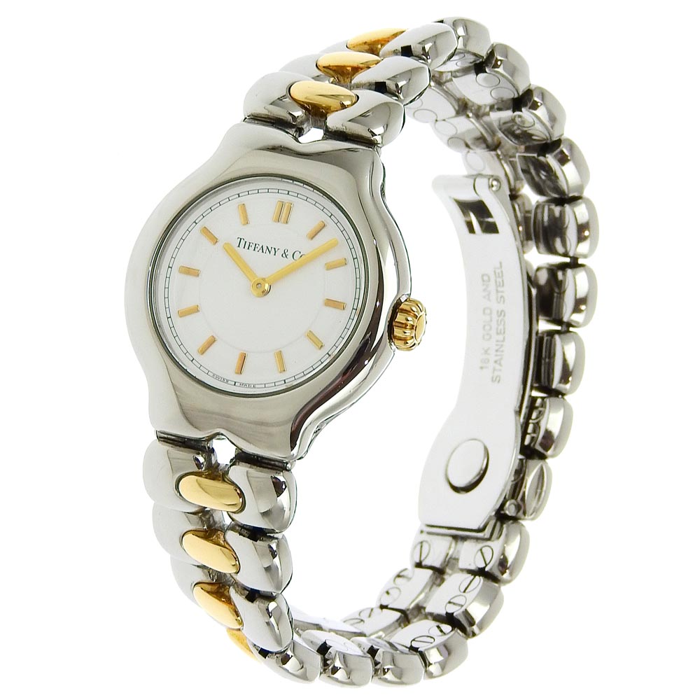 TIFFANY&Co. Watches Quartz L0112 Stainless Steel white Tisolo White dial Women Used Authentic