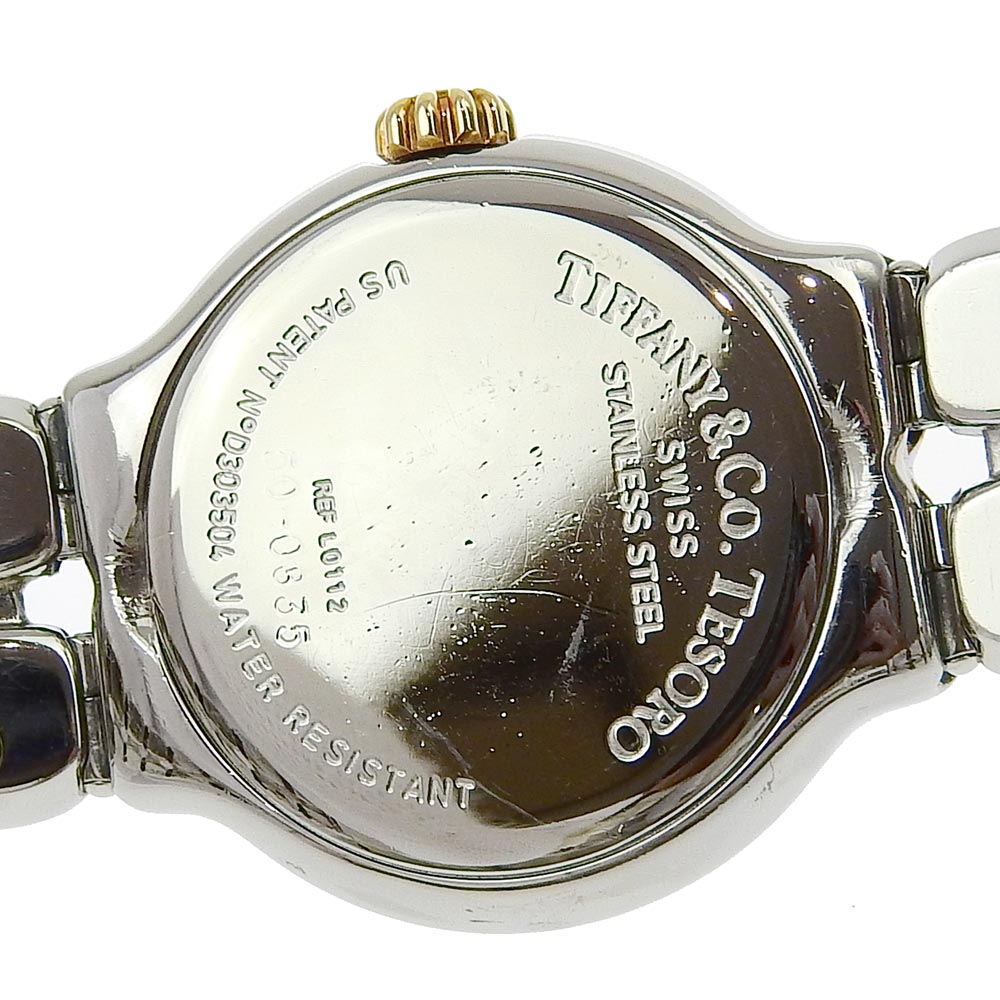 TIFFANY&Co. Watches Quartz L0112 Stainless Steel white Tisolo White dial Women Used Authentic