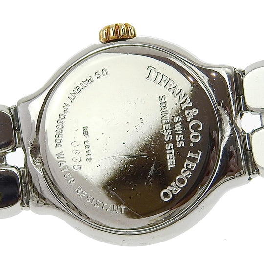 TIFFANY&Co. Watches Quartz L0112 Stainless Steel white Tisolo White dial Women Used Authentic