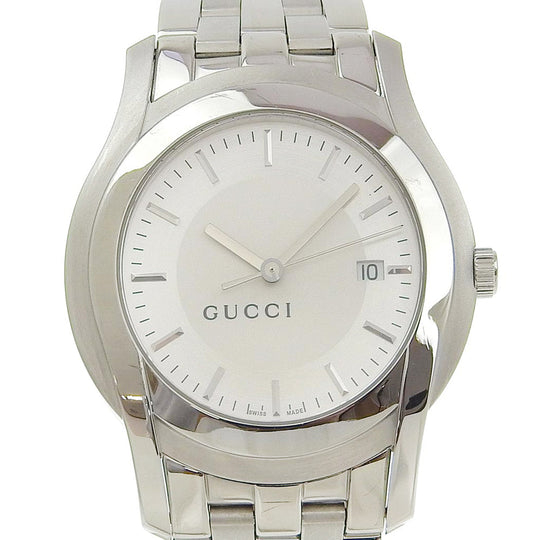 GUCCI Watches Quartz 5500XL Stainless Steel Silver Silver dial mens Used Authentic