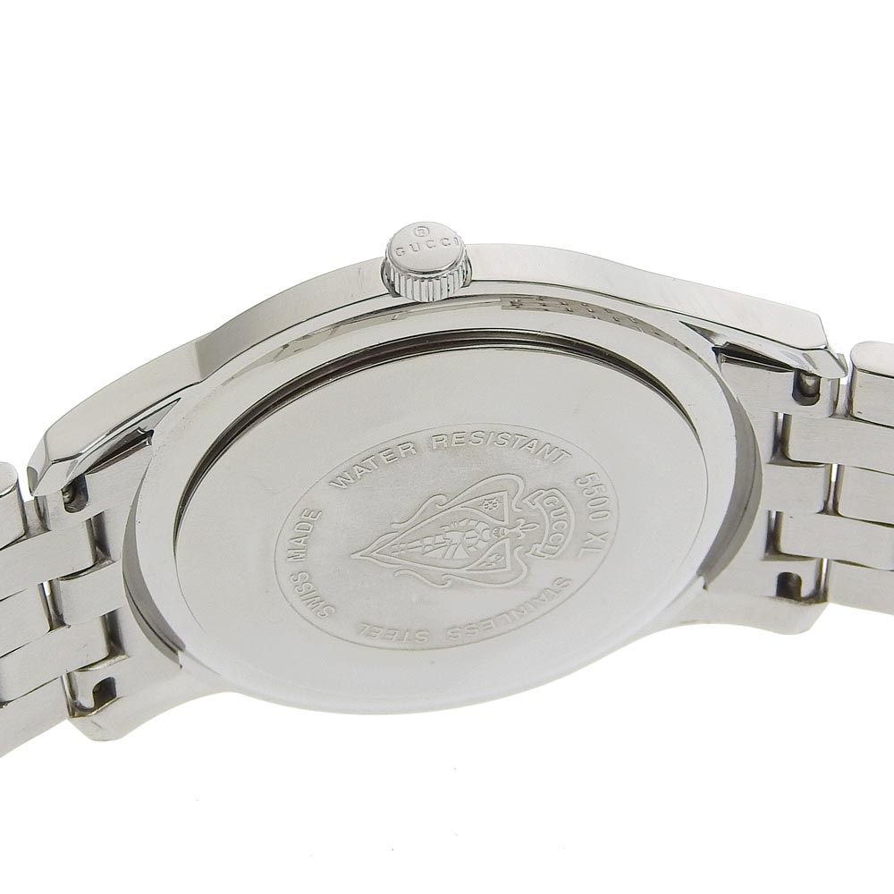 GUCCI Watches Quartz 5500XL Stainless Steel Silver Silver dial mens Used Authentic