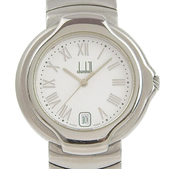 Dunhill Watches Quartz 8001 Stainless Steel white Millennium White dial mens Used Authentic