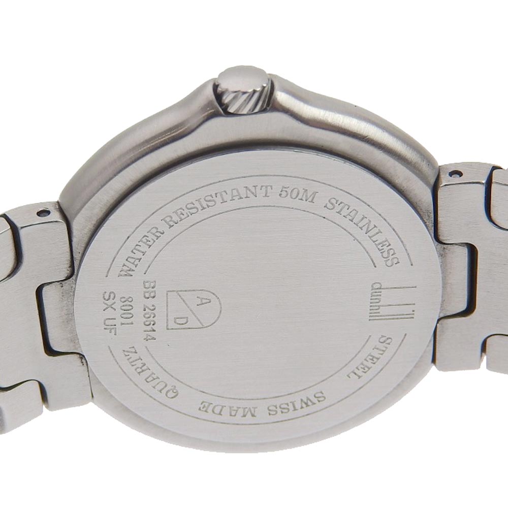 Dunhill Watches Quartz 8001 Stainless Steel white Millennium White dial mens Used Authentic