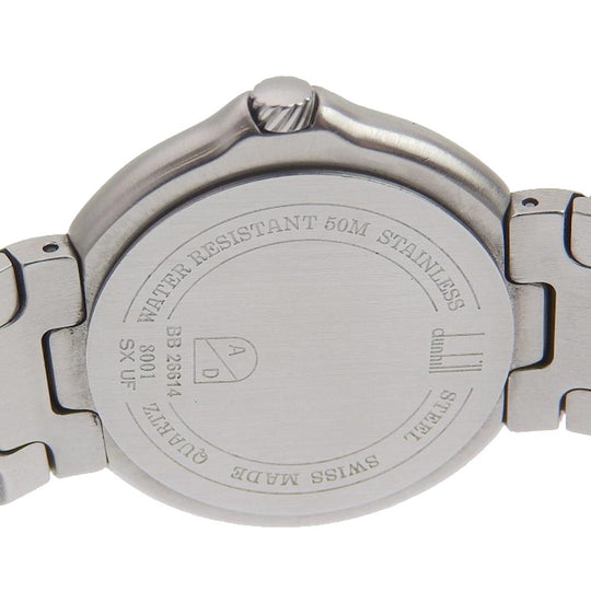 Dunhill Watches Quartz 8001 Stainless Steel white Millennium White dial mens Used Authentic