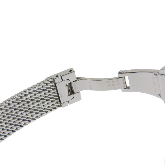 CENTURY Watches Quartz Stainless Steel black 1P diamond Time gem White dial Women Used Authentic