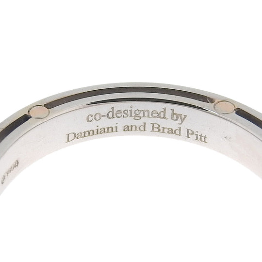 Damiani Ring K18 White Gold, Diamond Silver 1P diamond D side Women Used Authentic