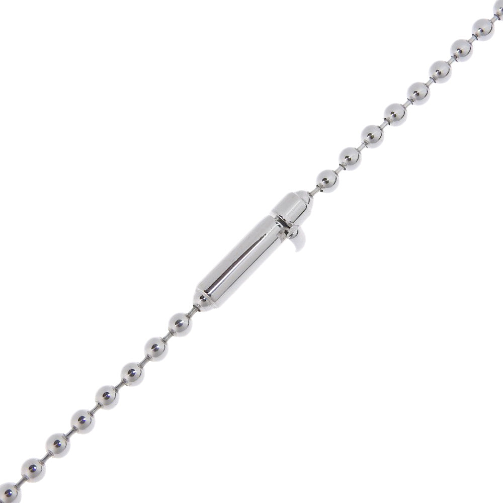 GUCCI Necklace K18 White Gold, Diamond Silver unisex(Unisex) Used Authentic