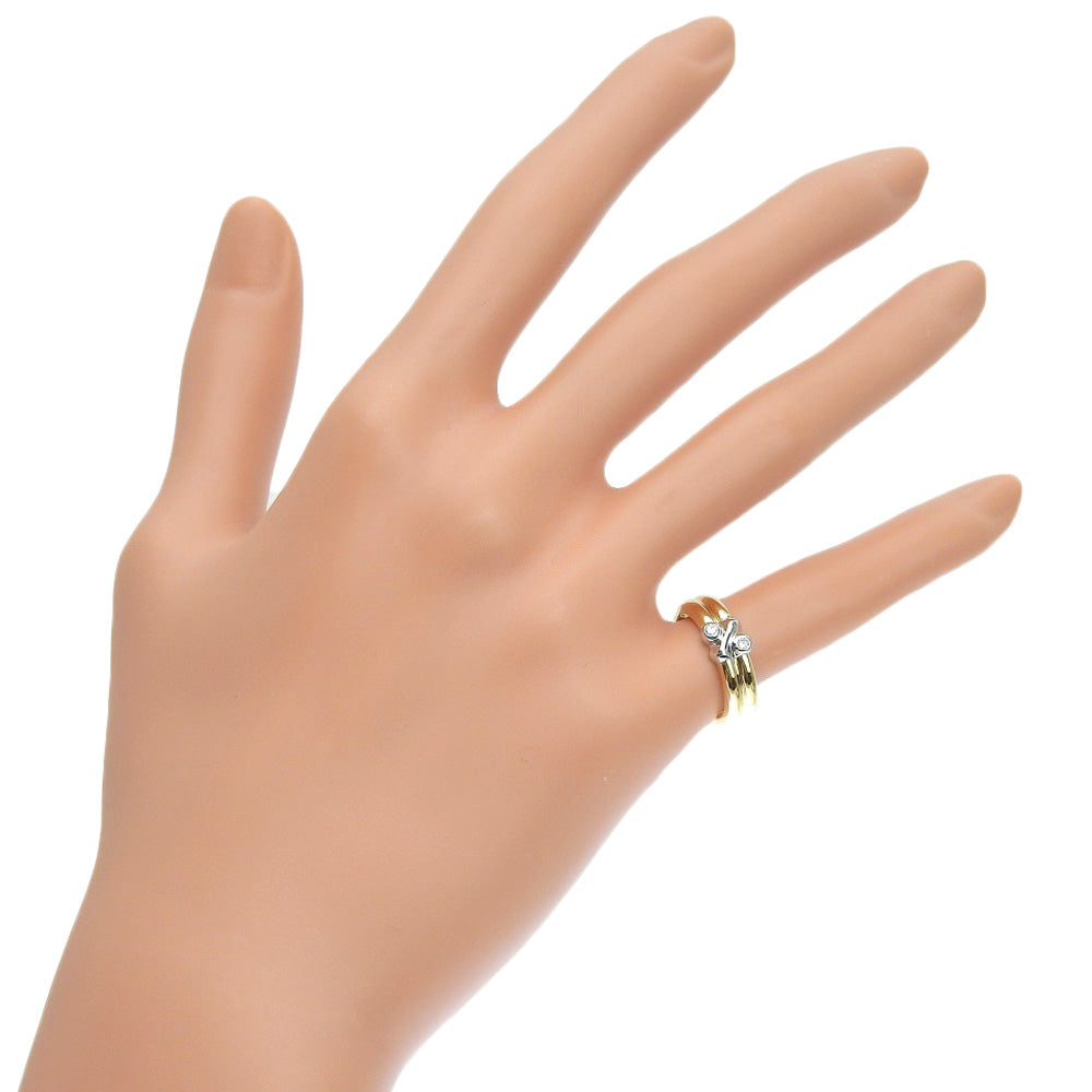 TIFFANY&Co. Ring K18 Yellow Gold, Diamond gold Signature ring Women Used Authentic