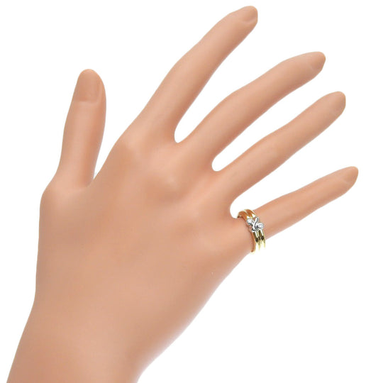 TIFFANY&Co. Ring K18 Yellow Gold, Diamond gold Signature ring Women Used Authentic