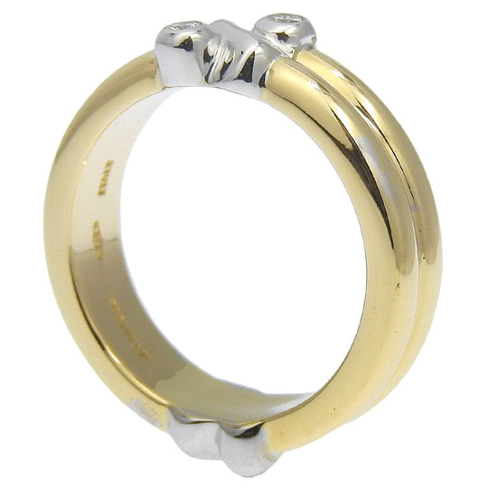TIFFANY&Co. Ring K18 Yellow Gold, Diamond gold Signature ring Women Used Authentic