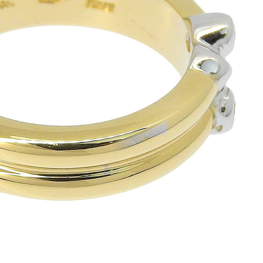 TIFFANY&Co. Ring K18 Yellow Gold, Diamond gold Signature ring Women Used Authentic