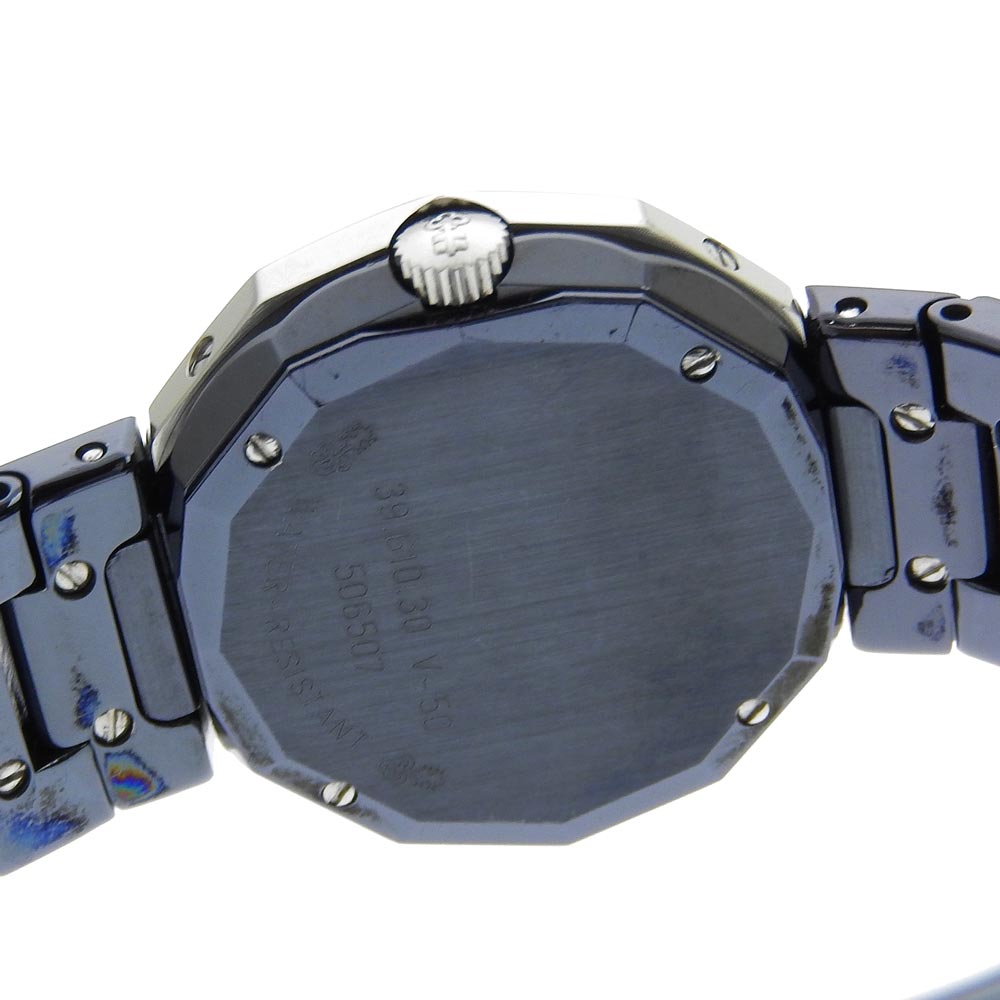 CORUM Watches Quartz 39.610.30 V-50 Stainless Steel, Gun Blue Navy Admirals cup Navy dial Women Used Authentic