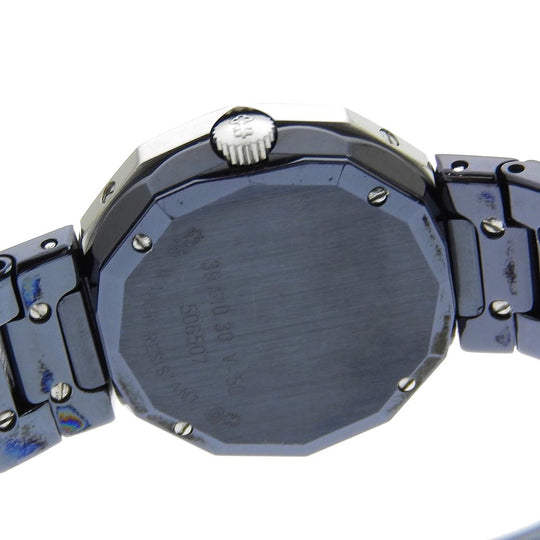 CORUM Watches Quartz 39.610.30 V-50 Stainless Steel, Gun Blue Navy Admirals cup Navy dial Women Used Authentic