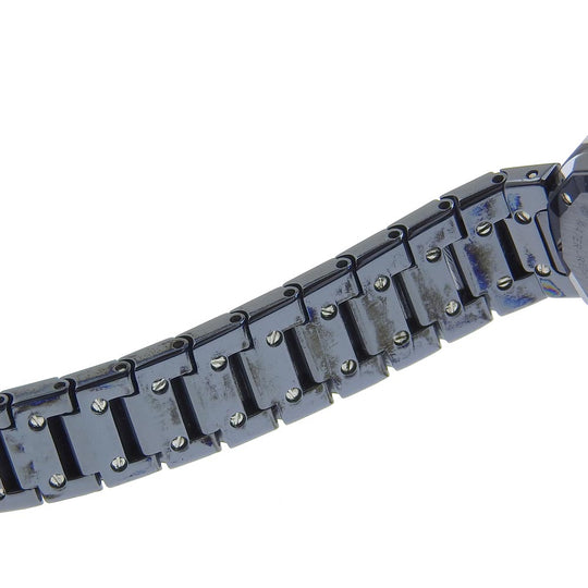 CORUM Watches Quartz 39.610.30 V-50 Stainless Steel, Gun Blue Navy Admirals cup Navy dial Women Used Authentic