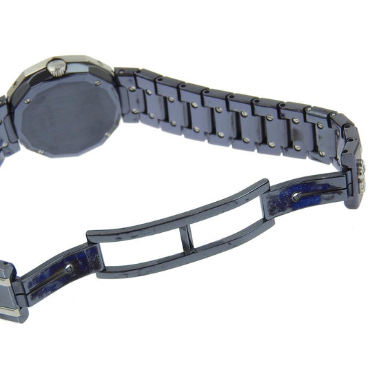 CORUM Watches Quartz 39.610.30 V-50 Stainless Steel, Gun Blue Navy Admirals cup Navy dial Women Used Authentic
