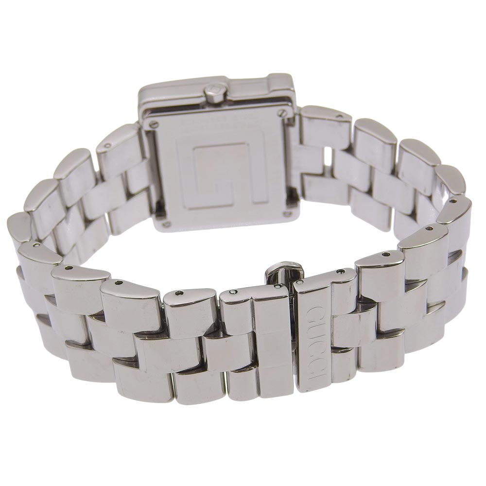 GUCCI Watches Quartz 4600L Stainless Steel Silver black dial Women Used Authentic