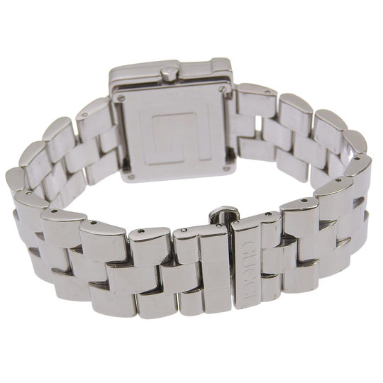 GUCCI Watches Quartz 4600L Stainless Steel Silver black dial Women Used Authentic