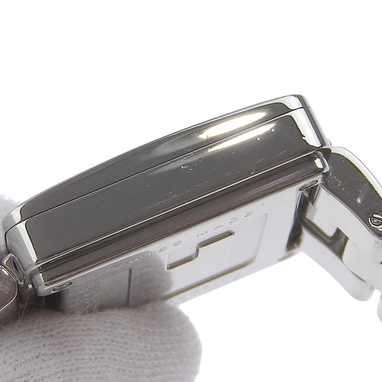 GUCCI Watches Quartz 4600L Stainless Steel Silver black dial Women Used Authentic