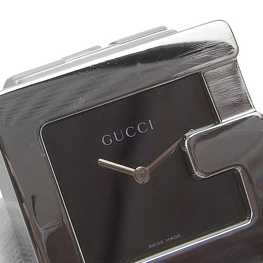 GUCCI Watches Quartz 4600L Stainless Steel Silver black dial Women Used Authentic