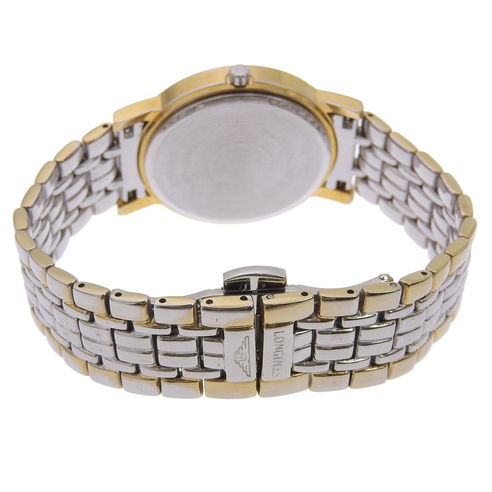 LONGINES Watches Quartz L4.7202 Stainless Steel , Plated Gold gold Plaisance White dial mens Used Authentic