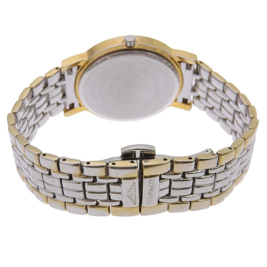 LONGINES Watches Quartz L4.7202 Stainless Steel , Plated Gold gold Plaisance White dial mens Used Authentic