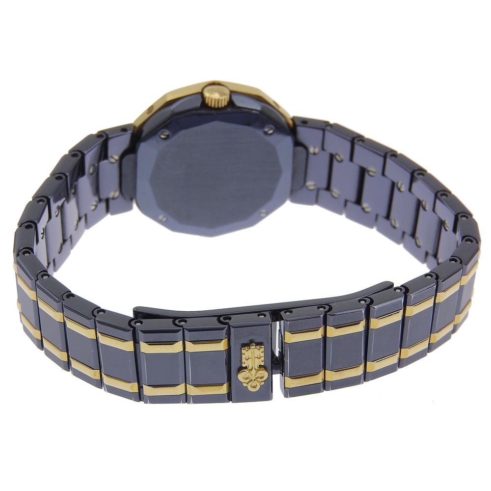 CORUM Watches Quartz 39.610.30 V050 Gun Blue, YG Navy Date Admirals cup Navy dial Women Used Authentic