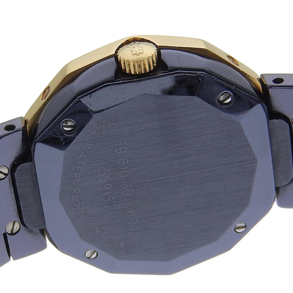CORUM Watches Quartz 39.610.30 V050 Gun Blue, YG Navy Date Admirals cup Navy dial Women Used Authentic