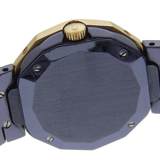 CORUM Watches Quartz 39.610.30 V050 Gun Blue, YG Navy Date Admirals cup Navy dial Women Used Authentic