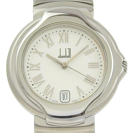 Dunhill Watches Quartz 8001 Stainless Steel Silver Millennium White dial mens Used Authentic